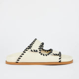 SOL SANA - Fontelina Footbed - Off White / Black Trim