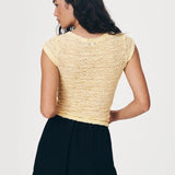 ROWIE - Galo Lace Tee - Lemon