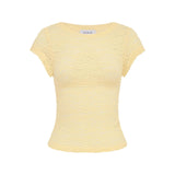 ROWIE - Galo Lace Tee - Lemon