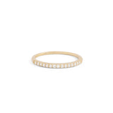 BY CHARLOTTE - 14K Diamond Halo Ring - Solid Gold / 8