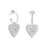 MURKANI - Heart Earrings | Silver