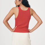 ROWIE - Hubert Knit Tank - Apple Red