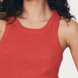 ROWIE - Hubert Knit Tank - Apple Red