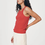 ROWIE - Hubert Knit Tank - Apple Red