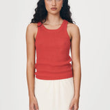 ROWIE - Hubert Knit Tank - Apple Red