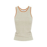 ROWIE - Hubert Knit Tank - Oat Marle