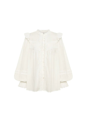 KIVARI - Isabella Blouse - White