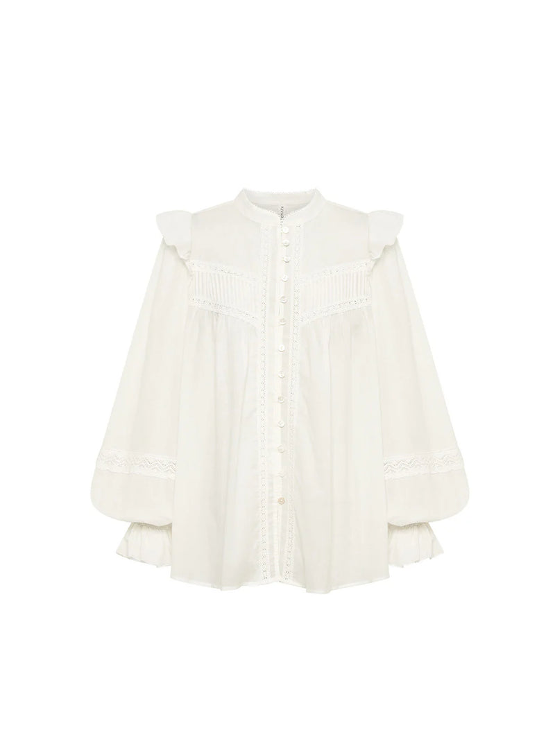 KIVARI - Isabella Blouse - White