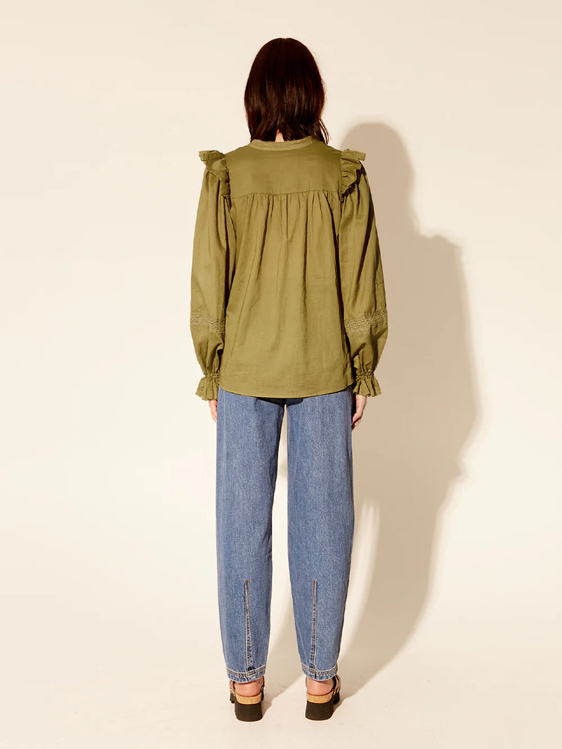 KIVARI - Isabella Blouse - Khaki