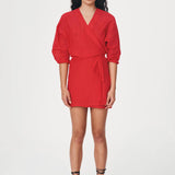 ROWIE - Isla Silk Wrap Mini Dress