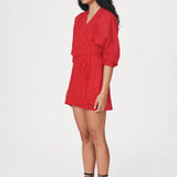 ROWIE - Isla Silk Wrap Mini Dress