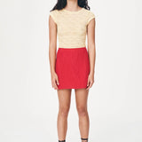 ROWIE - Jole Silk Mini Wrap Skirt