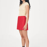 ROWIE - Jole Silk Mini Wrap Skirt