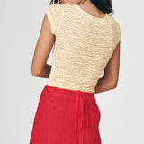 ROWIE - Jole Silk Mini Wrap Skirt