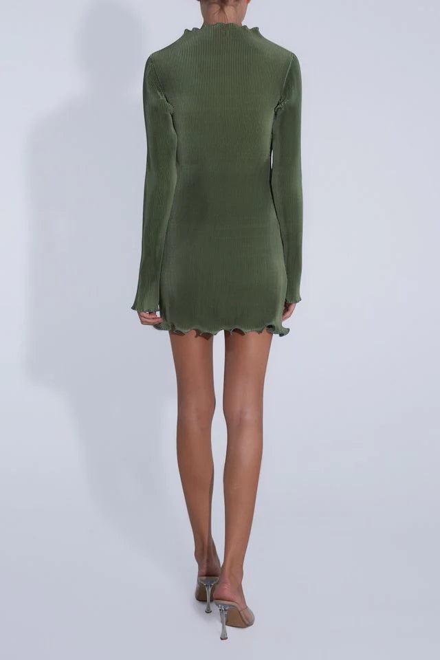 L'IDEE - Silencio Long Sleeve Mini - Moss