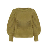 KIVARI - Lina Knit Sweater - Khaki