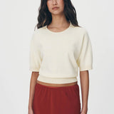 ROWIE - Loretta Knit Top - Creme