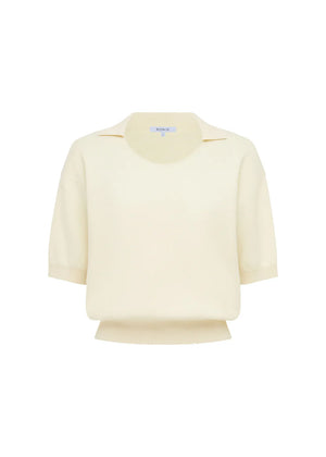 ROWIE - Loretta Knit Top - Creme