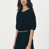 ROWIE - Loretta Knit Top - Noir