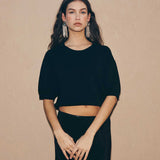 ROWIE - Loretta Knit Top - Noir