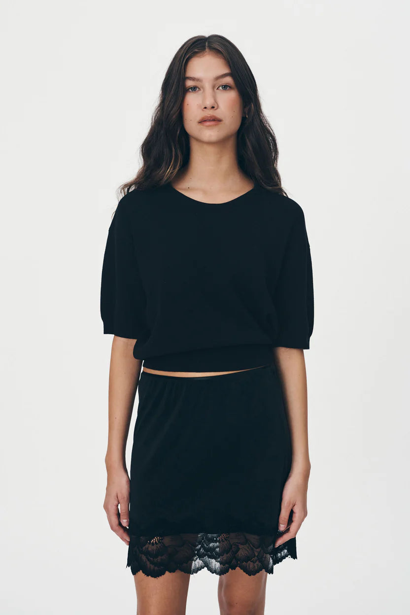 ROWIE - Loretta Knit Top - Noir