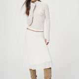 ROWIE - Lydia Flower Lace Midi Skirt