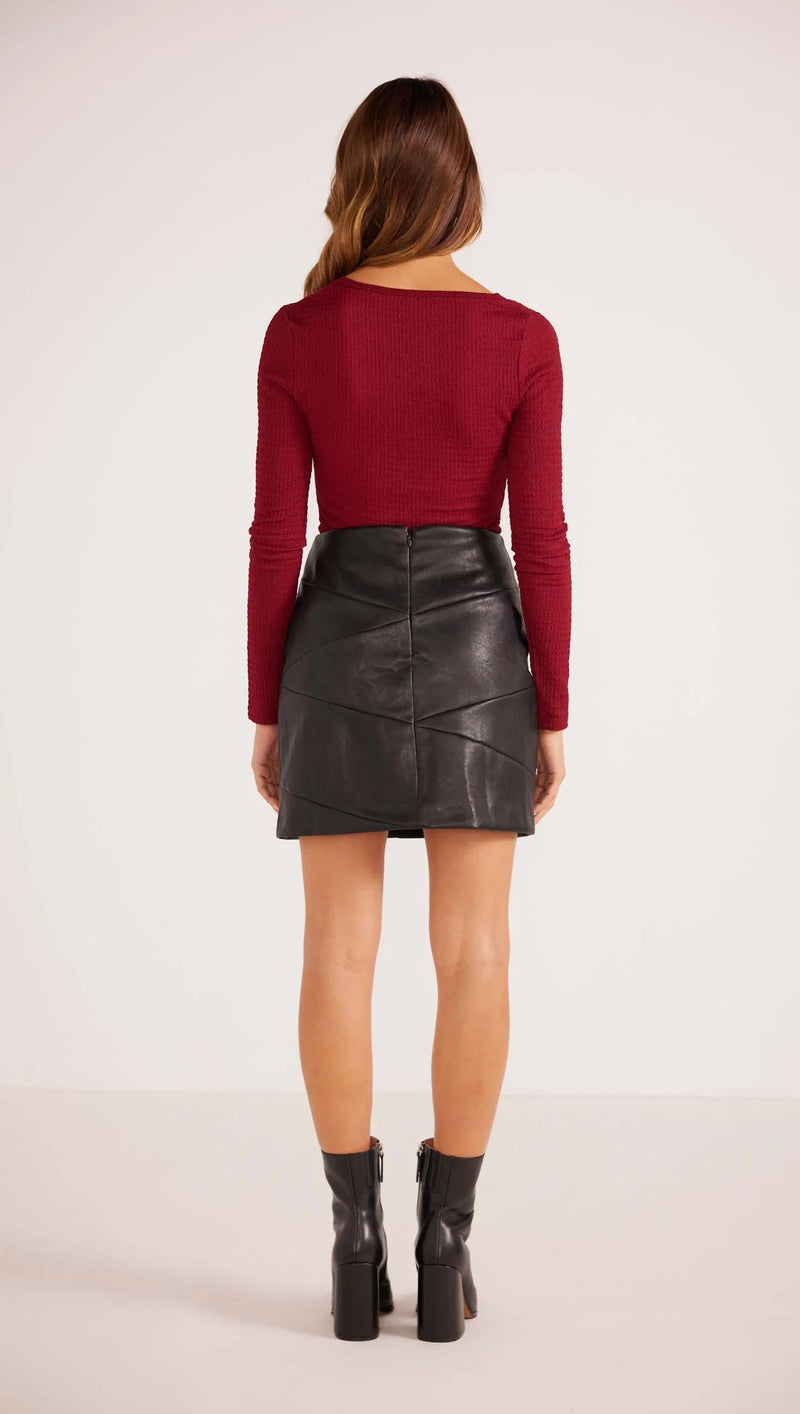 MINKPINK - Leena PU Mini Skirt