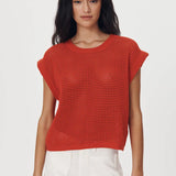 ROWIE - Mimi Knit Top - Candy Red