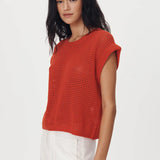 ROWIE - Mimi Knit Top - Candy Red