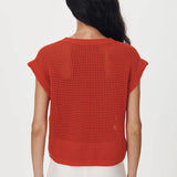 ROWIE - Mimi Knit Top - Candy Red