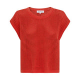 ROWIE - Mimi Knit Top - Candy Red