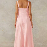 MON RENN - Sunlight Midi Dress - Blush Pink