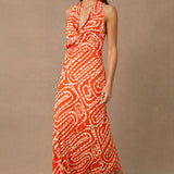 MON RENN - Tempo Print Maxi Dress