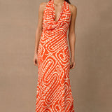 MON RENN - Tempo Print Maxi Dress