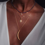 Satya - North Star Moonstone Starburst Necklace