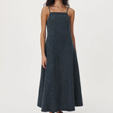 ROWIE - Nialley Organic Maxi Dress - Washed Black