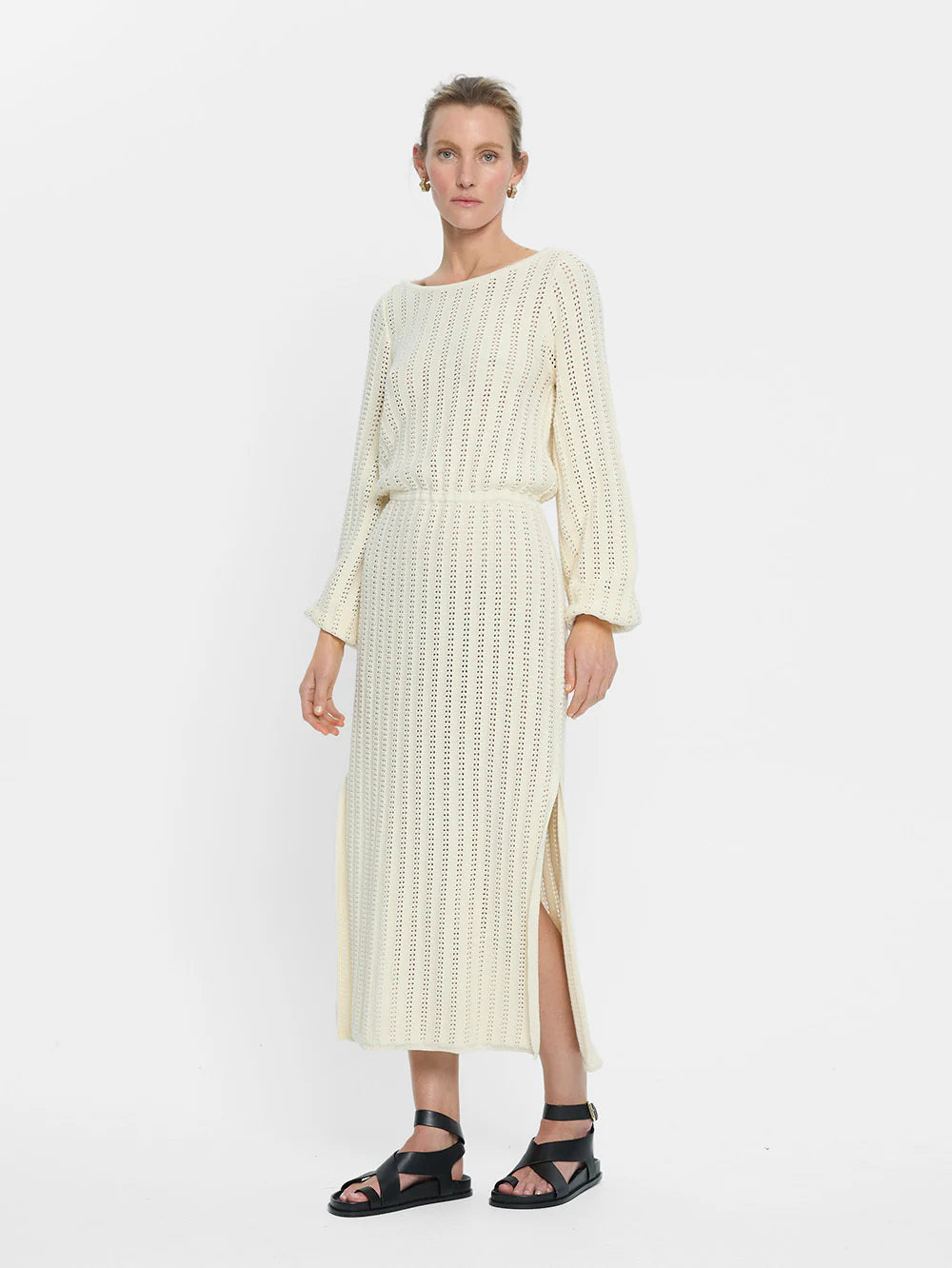 KIVARI - Noa Knit Dress - Ivory