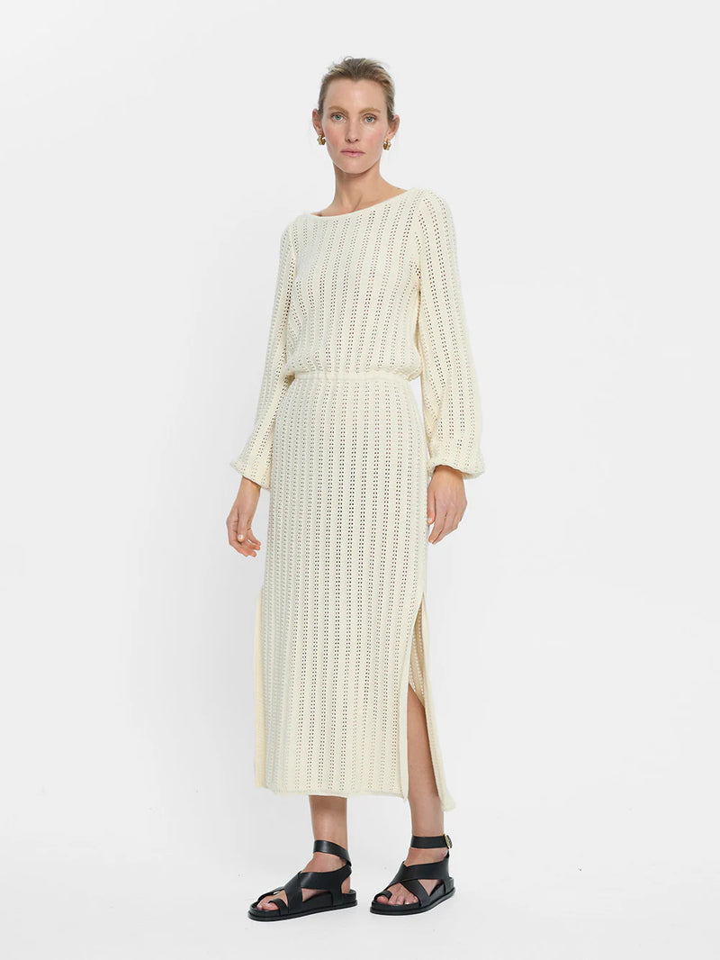 KIVARI - Noa Knit Dress - Ivory