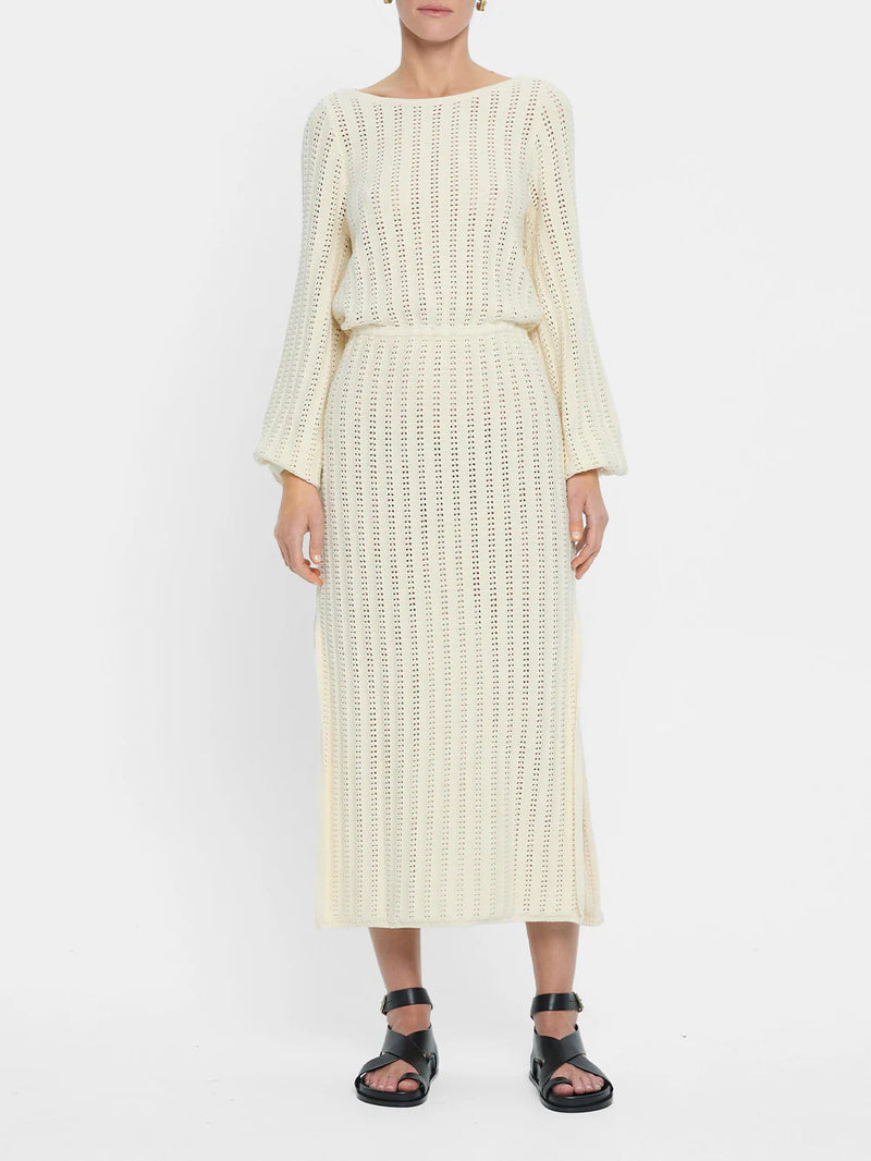 KIVARI - Noa Knit Dress - Ivory