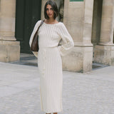 KIVARI - Noa Knit Dress - Ivory