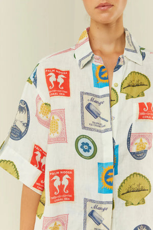 PALM NOOSA - Mirage Shirt - Holiday Stamp