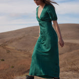 AUGUSTE - Pamela Midi Dress - Emerald Green