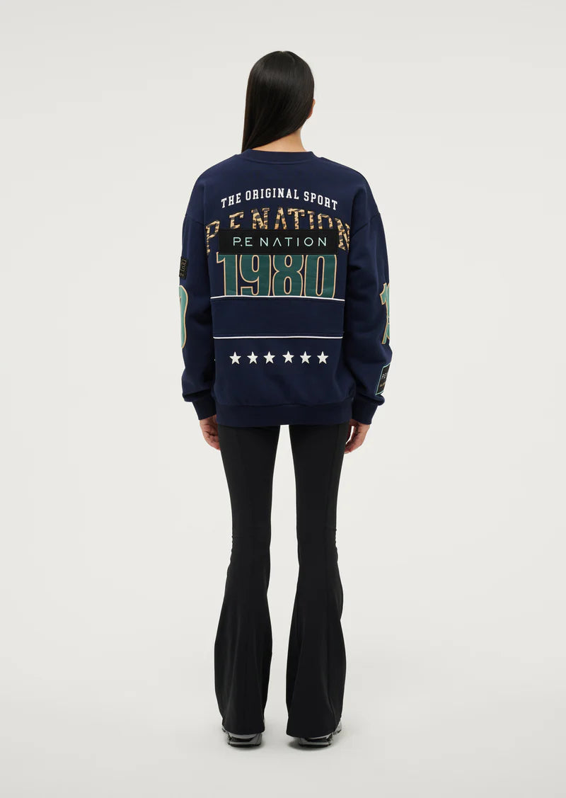 P.E NATION - Inglewood Sweat - Dark Navy