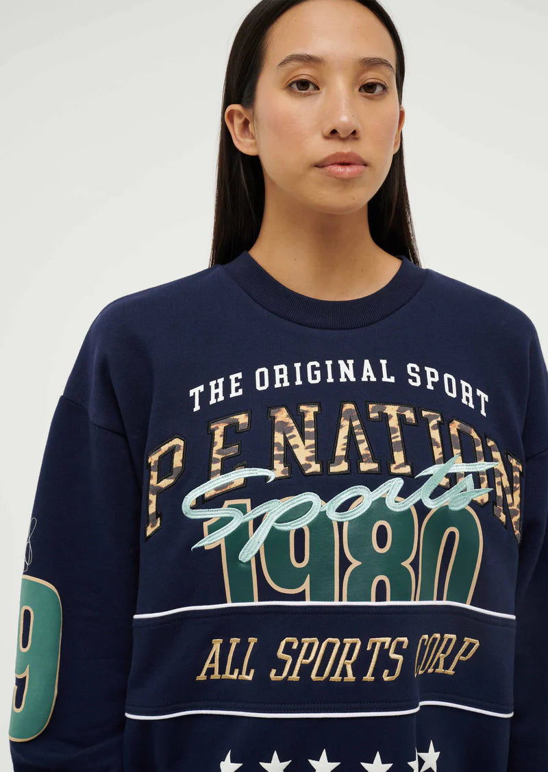 P.E NATION - Inglewood Sweat - Dark Navy