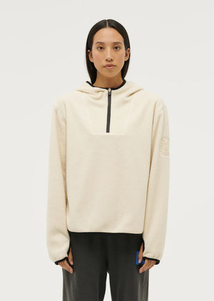 P.E NATION - Sherpa Hoodie - Pearled Ivory