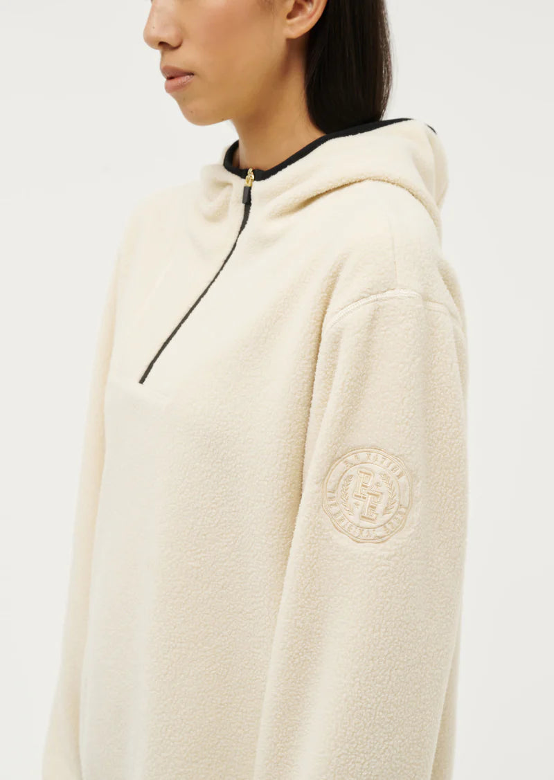 P.E NATION - Sherpa Hoodie - Pearled Ivory