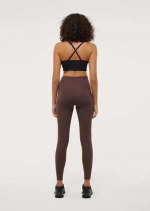 P.E NATION - Free Play Full Length Legging - Chestnut