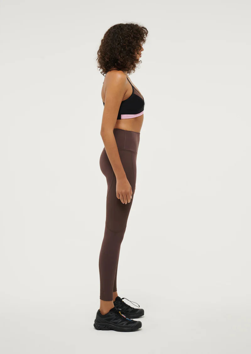 P.E NATION - Free Play Full Length Legging - Chestnut