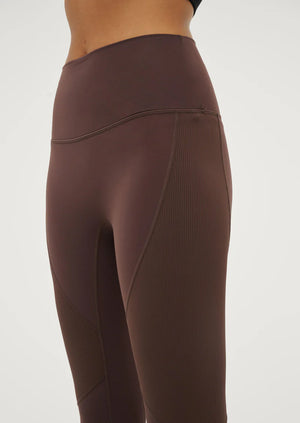 P.E NATION - Free Play Full Length Legging - Chestnut