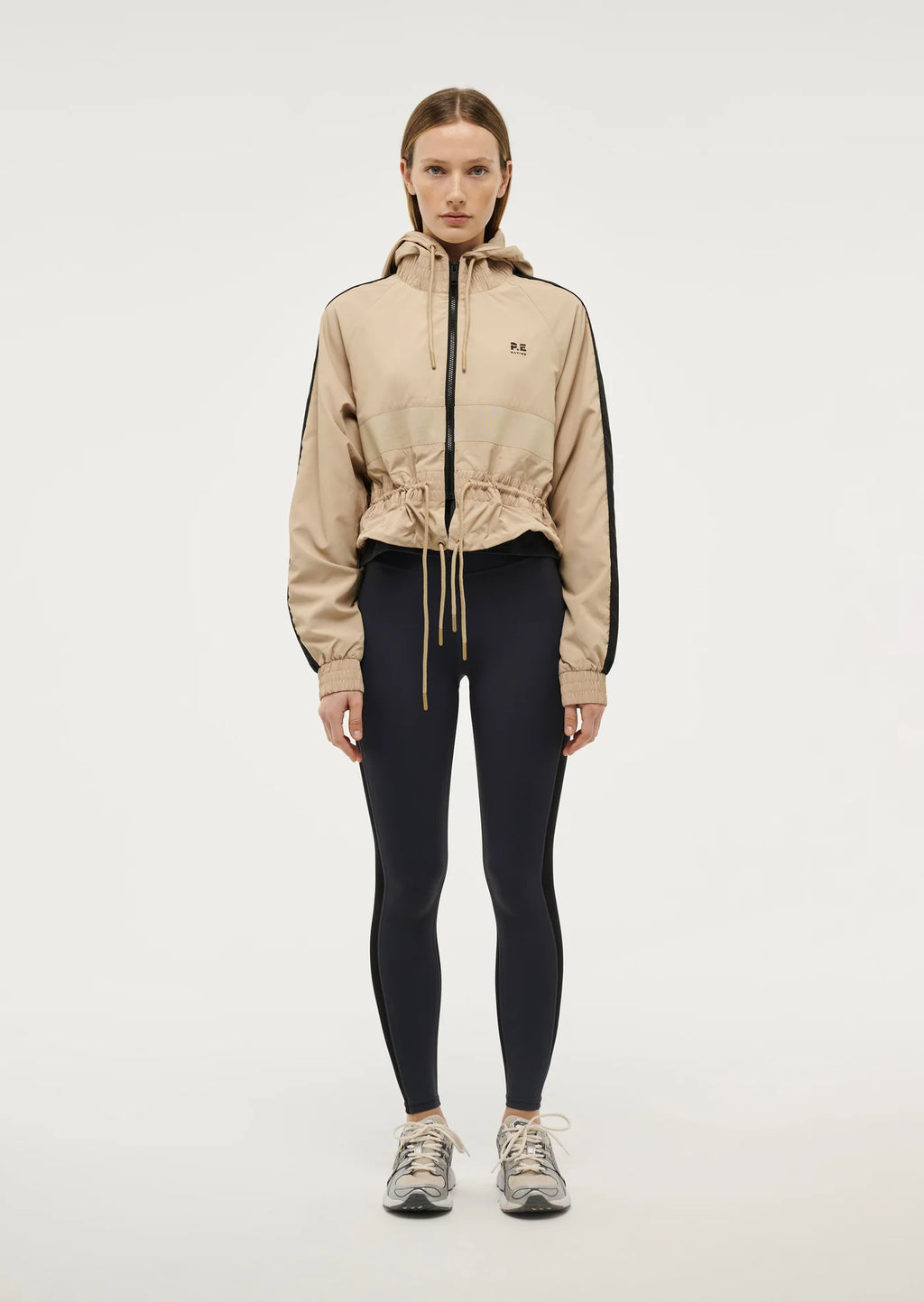 P.E NATION - Cropped Man Down Jacket - Sesame